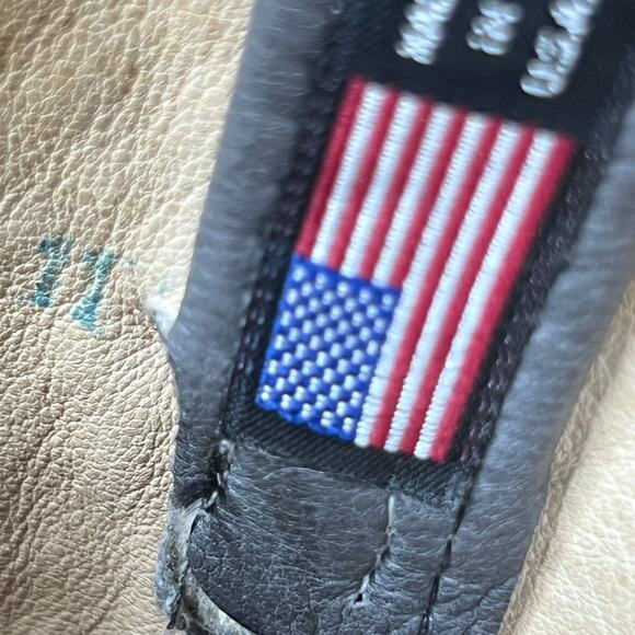 Vintage Dan Post Made in USA Grey Leather Cowboy Boots 11 D main image 7